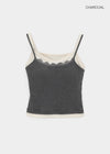 Abelve Lace Layered Sleeveless (Built-in Cap)