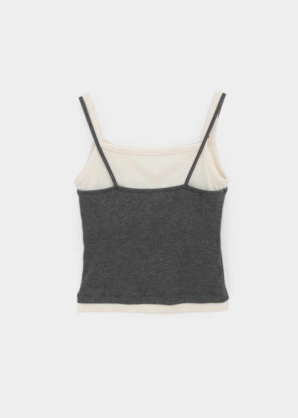 Abelve Lace Layered Sleeveless (Built-in Cap)