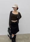 Abelve Lace Layered Sleeveless (Built-in Cap)
