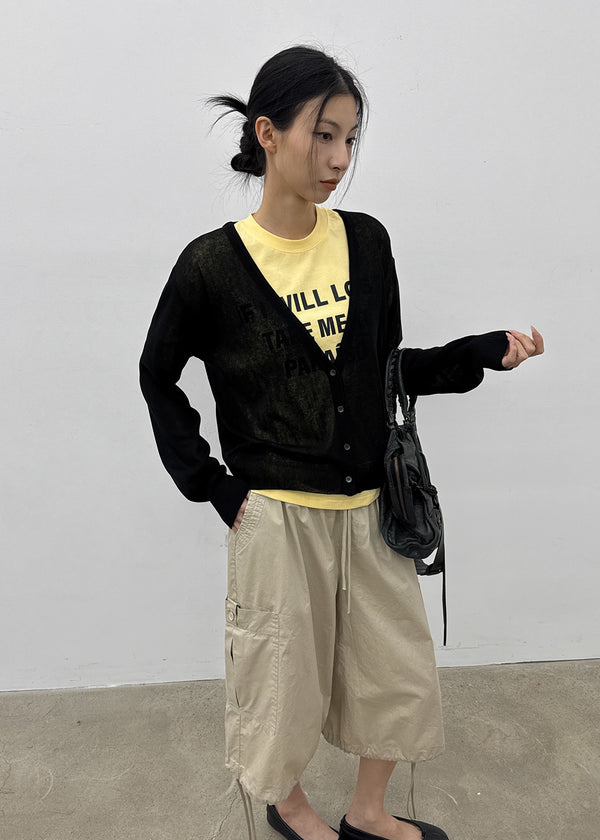 Poliner Deep V-neck Cardigan
