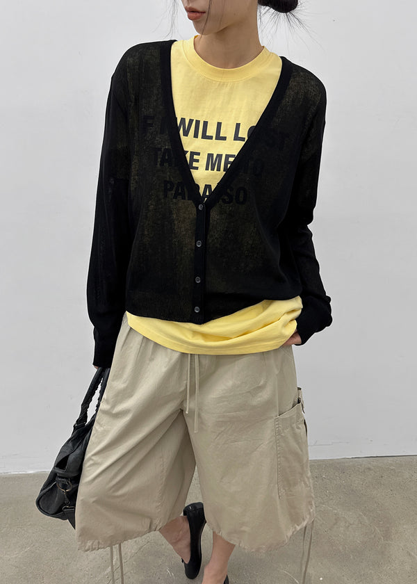 Poliner Deep V-neck Cardigan