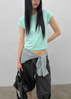 Pentcomb Cap Sleeve Short-sleeve Tee