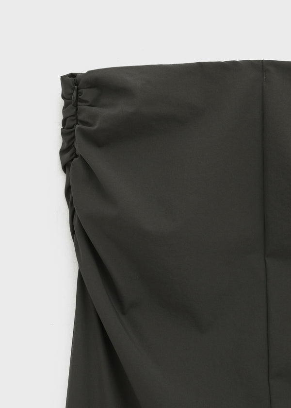Pelian Nylon Shirred Long Skirt