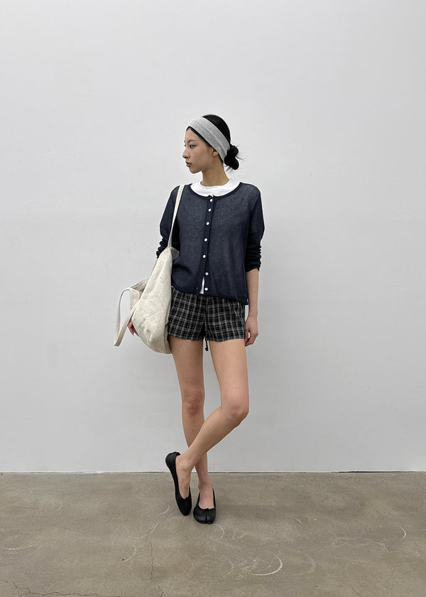 Arik Summer Linen Round Cardigan