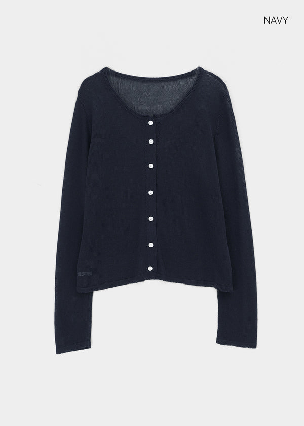 Arik Summer Linen Round Cardigan