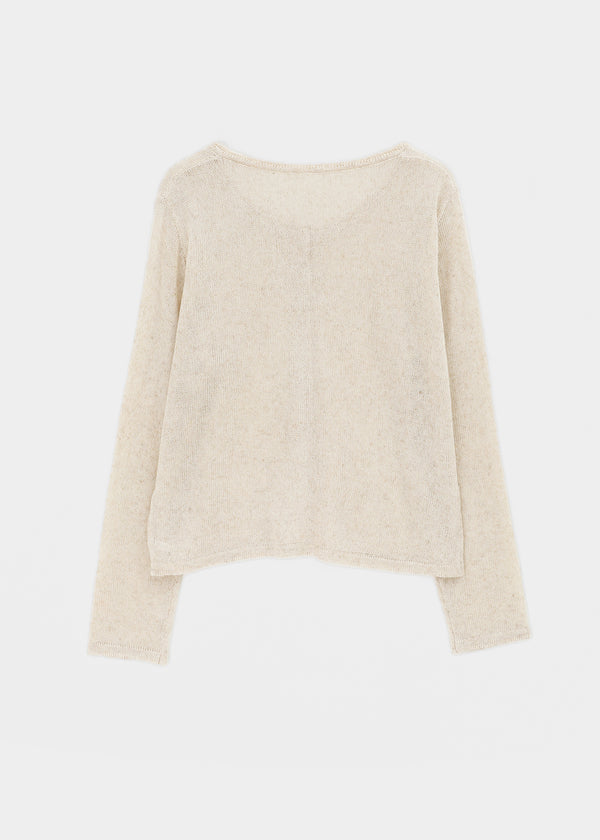 Arik Summer Linen Round Cardigan