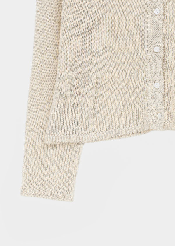 Arik Summer Linen Round Cardigan