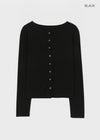 Ruav Button Round Cardigan