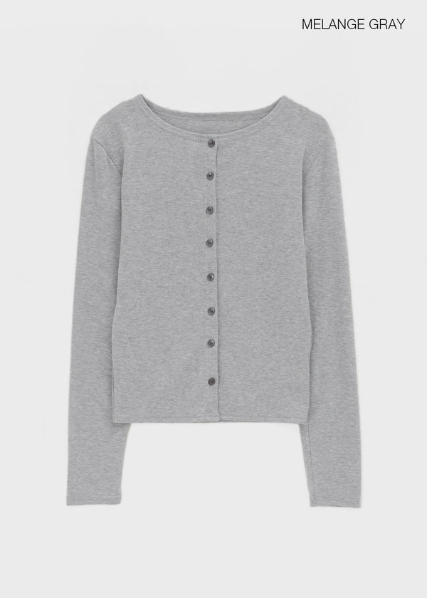 Ruav Button Round Cardigan