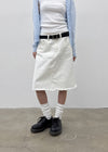 Onetic Cutting Cotton Midi Skirt