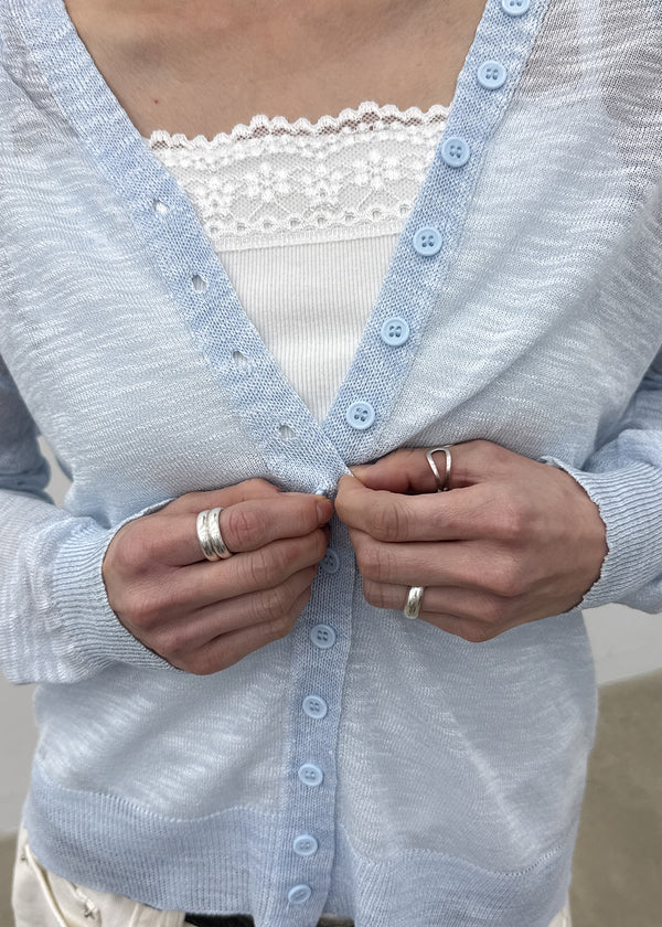 Sate Summer Knit Hooded Cardigan