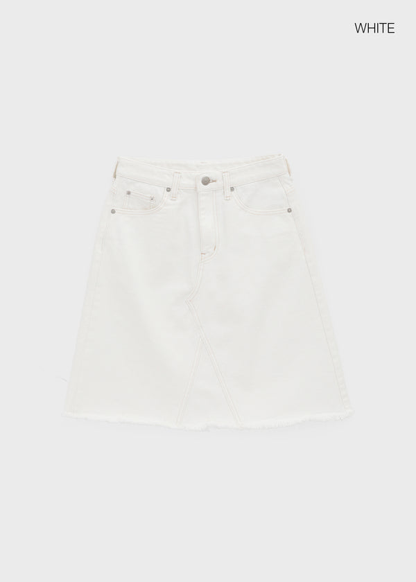 Onetic Cutting Cotton Midi Skirt