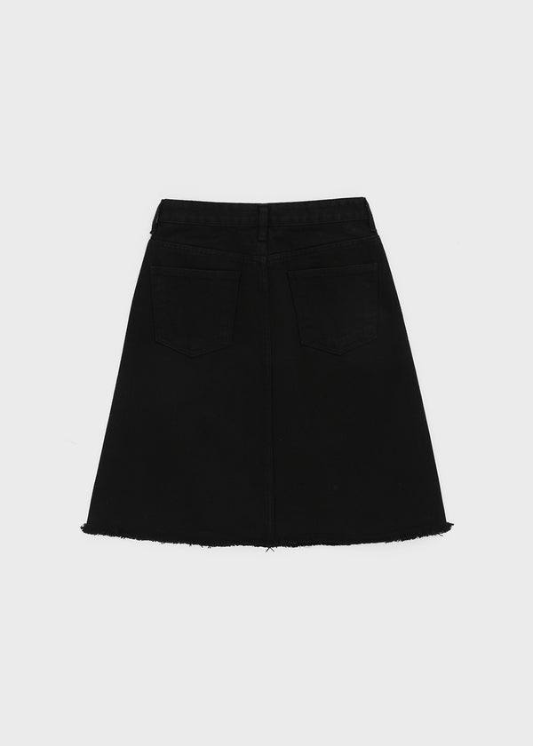 Onetic Cutting Cotton Midi Skirt