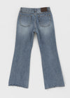 Rotomi Damaged Low-waisted Bootcut Denim Pants