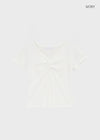 Picoten Twist V-neck Short Sleeve Tee