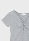 Picoten Twist V-neck Short Sleeve Tee