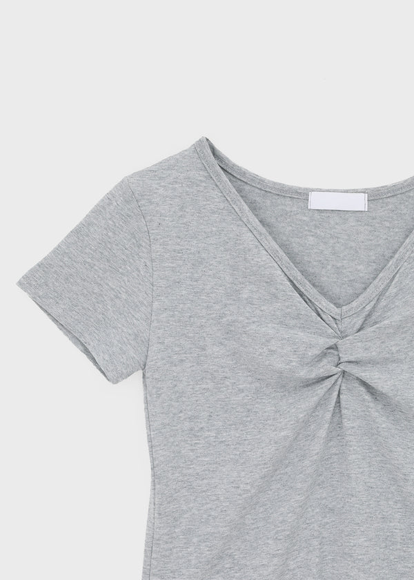 Picoten Twist V-neck Short Sleeve Tee