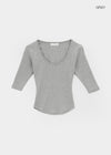 Colpo Rounded U-neck Sleeveless Tee