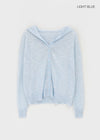 Sate Summer Knit Hooded Cardigan