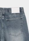 Lacquer Wash Balloon Wide Denim Pants