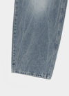 Lacquer Wash Balloon Wide Denim Pants