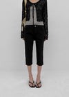 Four-hook Cotton Spandex Capri Pants