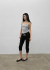 Pollenne Slim Fit Long Halter Sleeveless Top