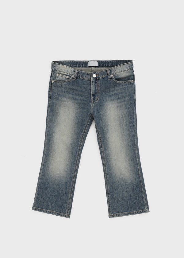 Pieto Low-waisted Denim Capri Pants