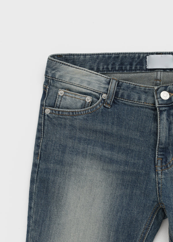 Pieto Low-waisted Denim Capri Pants