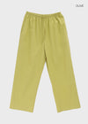 Parlen Slim-waisted Wide Cotton Pants
