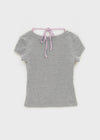 Ironi Halter Layered Cap Sleeve Short Sleeve Tee