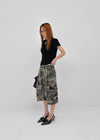 Carlo Camo Wide Bermuda Shorts