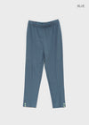 Cellom Stripe Button Capri Leggings