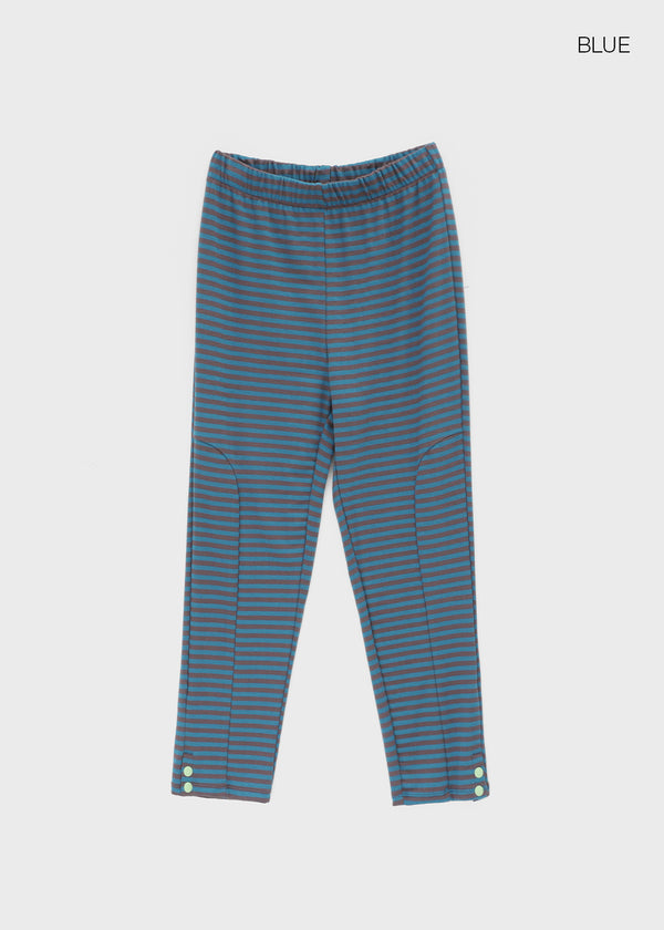 Cellom Stripe Button Capri Leggings