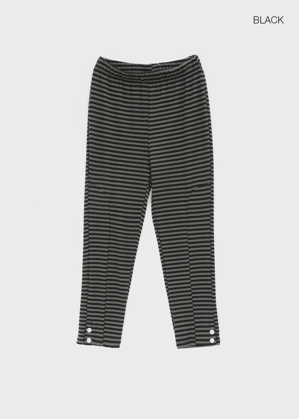 Cellom Stripe Button Capri Leggings
