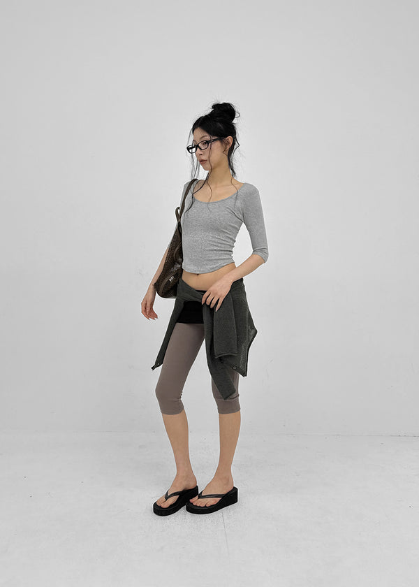 Colpo Rounded U-neck Sleeveless Tee