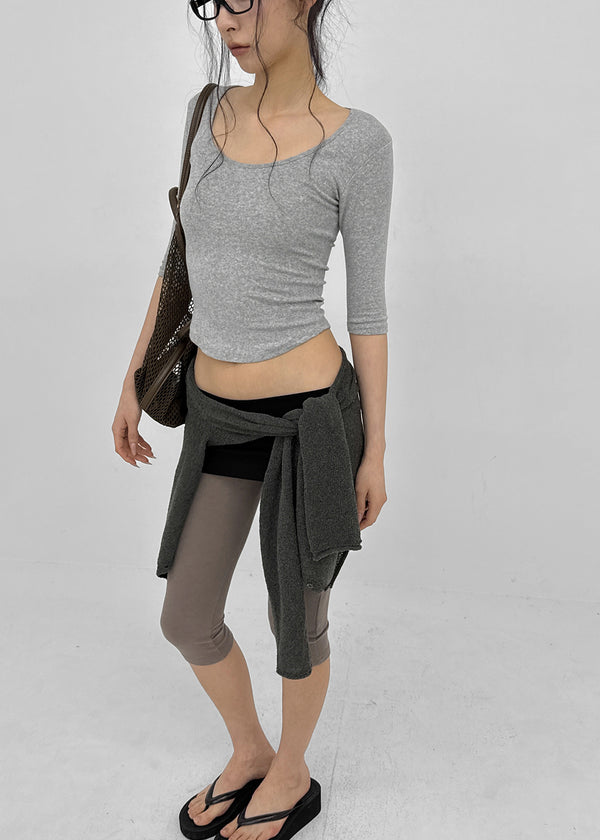 Colpo Rounded U-neck Sleeveless Tee