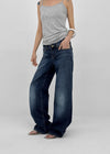 Kapton Washed Wide Bootcut Denim Pants