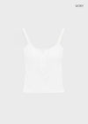 Ferriot Henley Neck Crop Sleeveless (Built-in Cap)