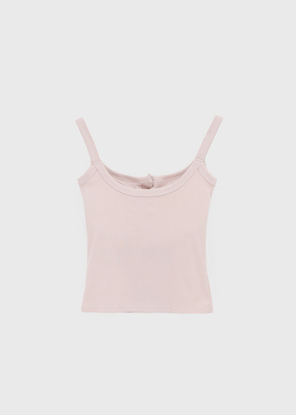 Ferriot Henley Neck Crop Sleeveless (Built-in Cap)