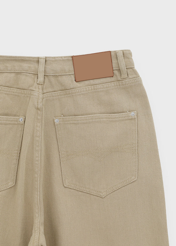 Ponhi Button Wide Cotton Pants