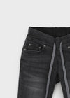 Comonut Banding Washed Bootcut Denim Pants