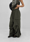 (UNISEX) Lamua Nylon Wide String Pants