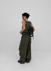 (UNISEX) Lamua Nylon Wide String Pants