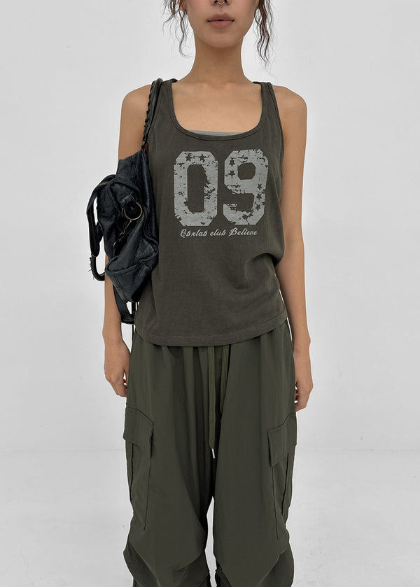 Shollit Vintage Print Layered Sleeveless