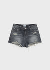 Fallb Damaged Washed Denim Shorts