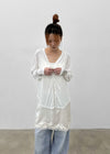 Jaws V-neck Summer Cotton Cardigan