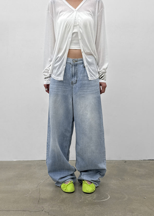 Rotit Summer Wide Denim Pants