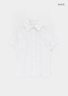 T-farm Pintuck Short Sleeve Check Shirt