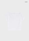 Rompu Loose Fit Off-shoulder Short Sleeve Tee